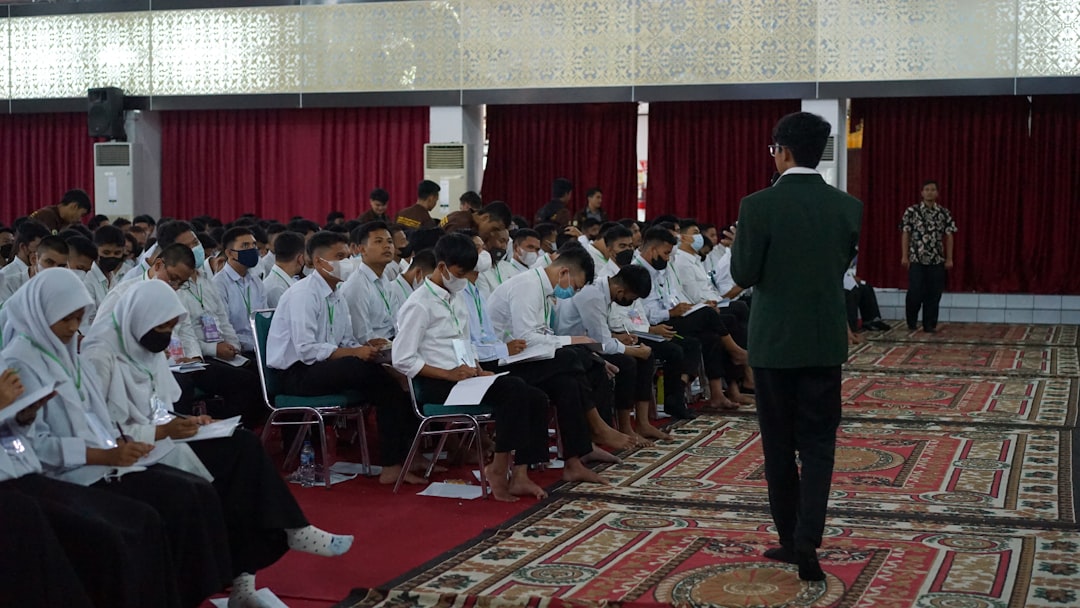 confident leader speaking