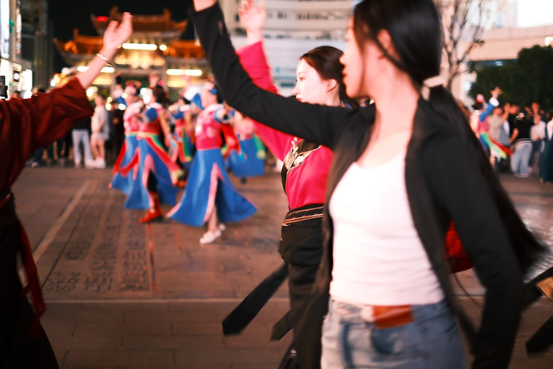 beginner learning folk dance