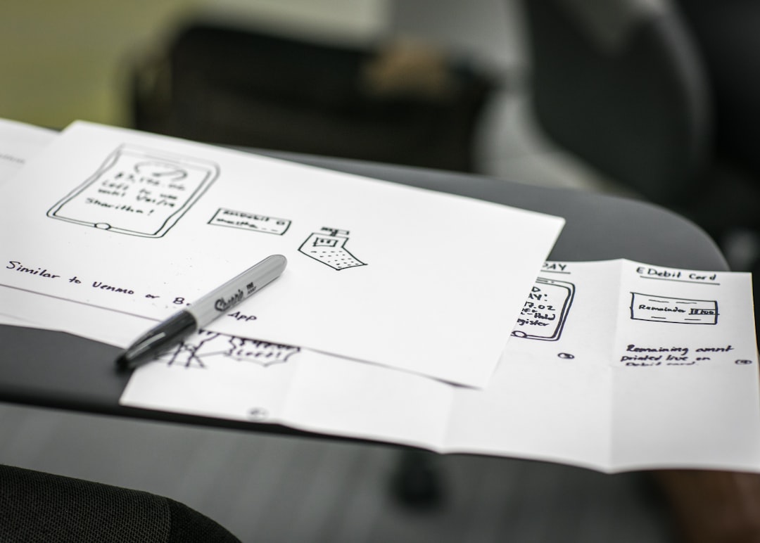 designer working on ui mockup