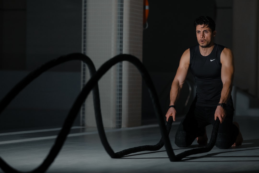 fitness trainer demonstrating exercise form