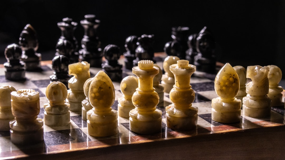 chess pieces on board